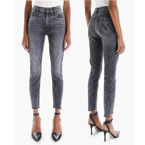 MOTHER The Stunner Zip Ankle Step Fray Jeans Size 26 NWT